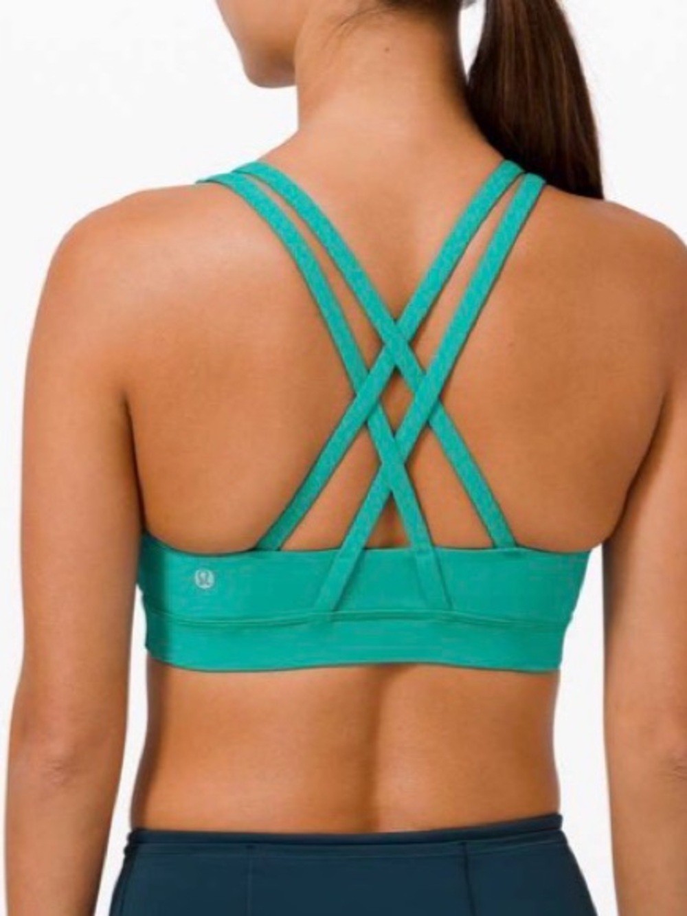 lululemon NWOT Energy Bra Sonic Teal Double-Strap Sports Bra - Picture 8 of 8